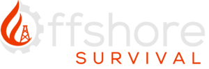 offshore survival logo white