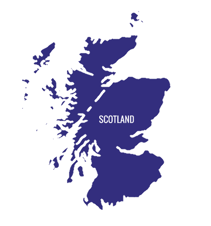 map of Scotland for wind turbines training